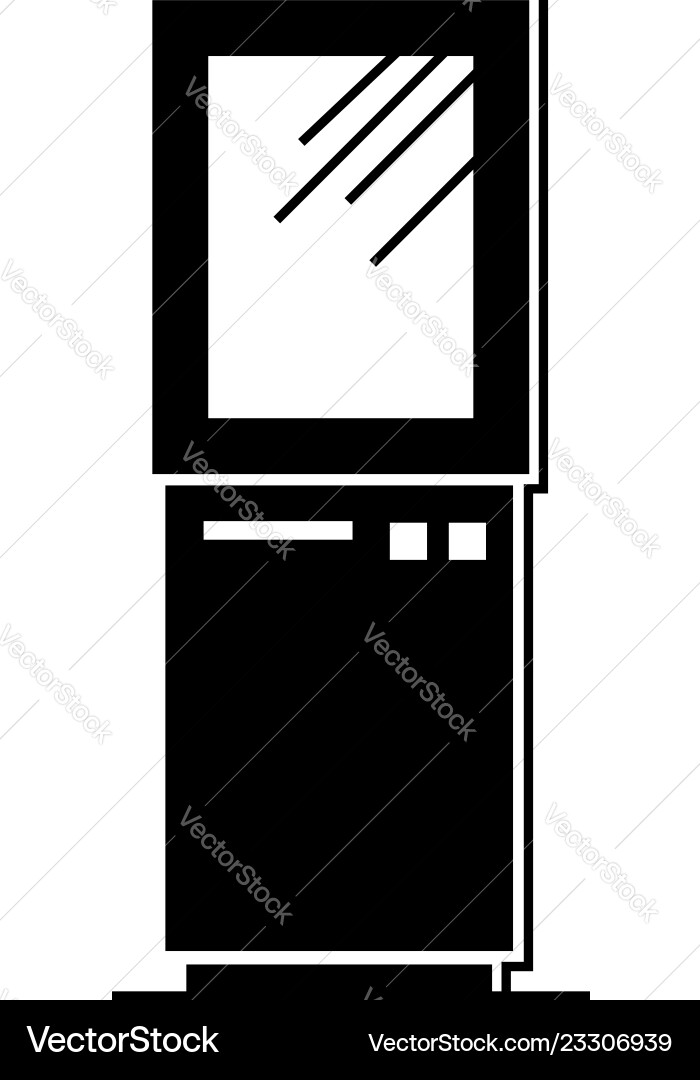 Urban payment machine icon simple style Vector Image