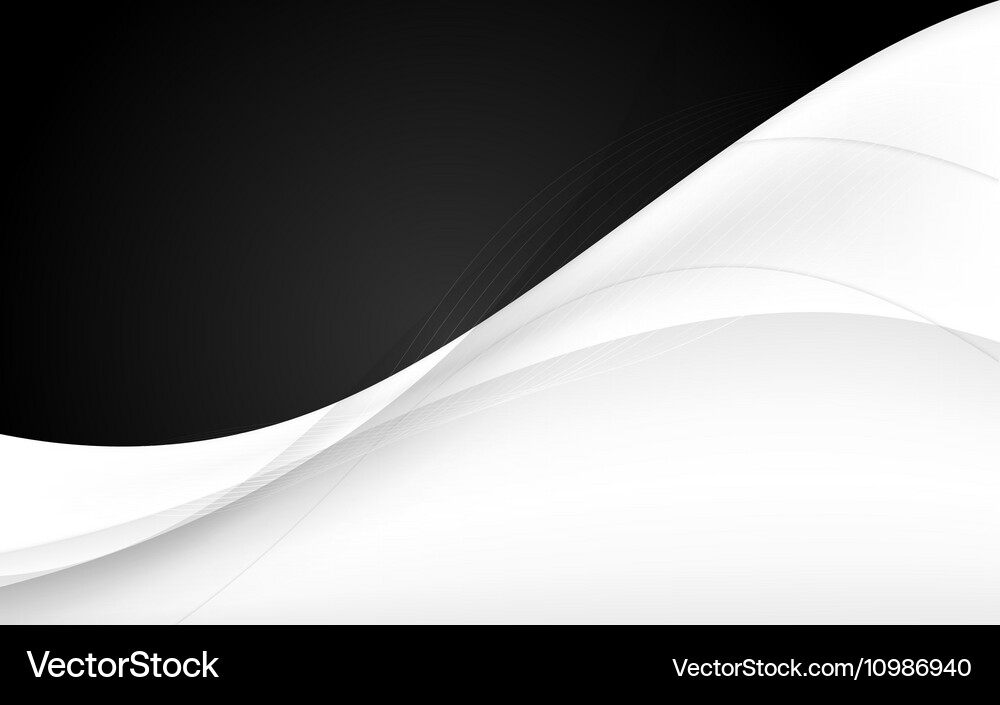 Abstract waves - data stream concept Vector Image
