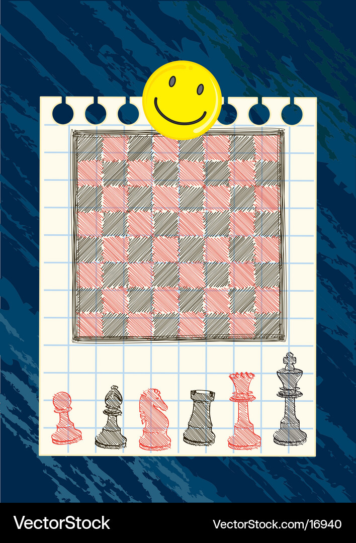 Black and Red Chessboard Pattern Vector Image