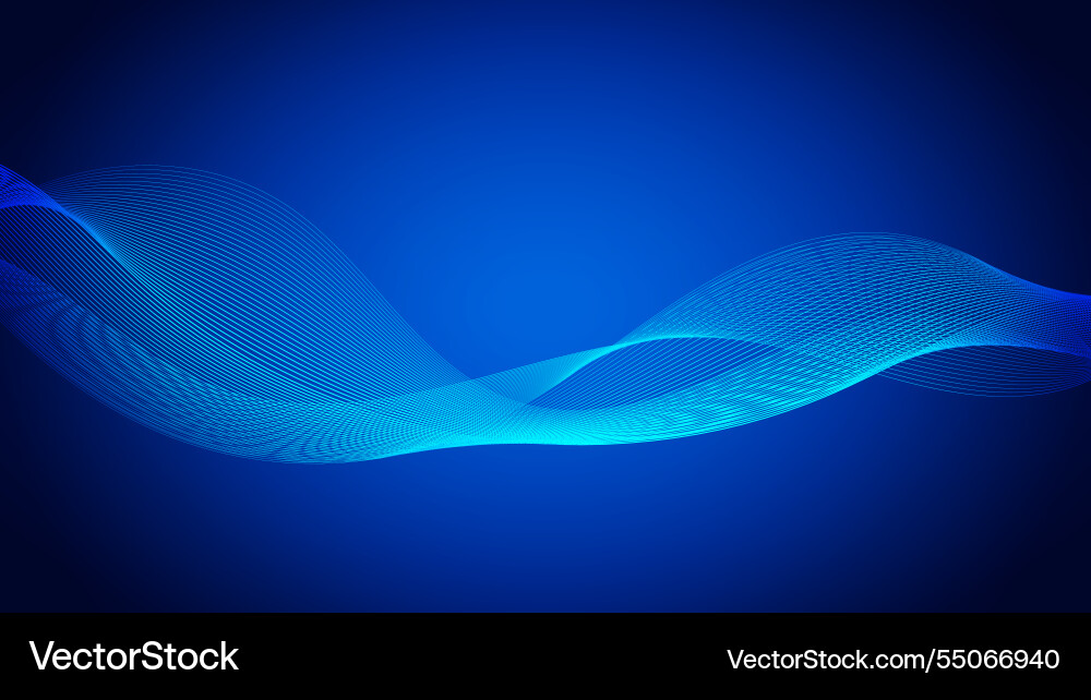 Geometric curved lines in gradient forming Geometric curved lines in gradient forming vector image