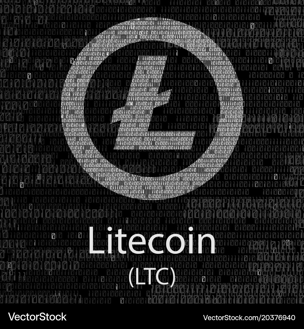 Litecoin Cryptocurrency Background – Royalty-Free Vector | VectorStock