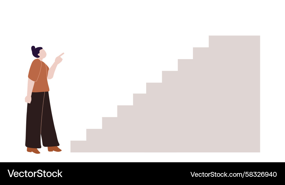 Step by Step Progress Vector Image
