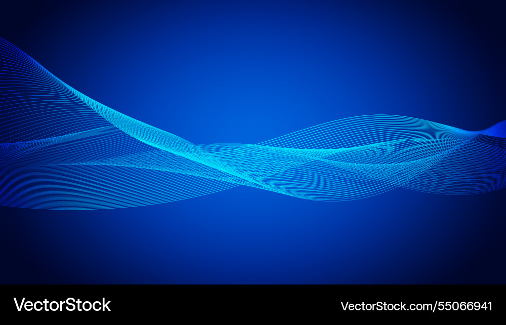 Geometric curved lines in gradient forming Geometric curved lines in gradient forming vector image