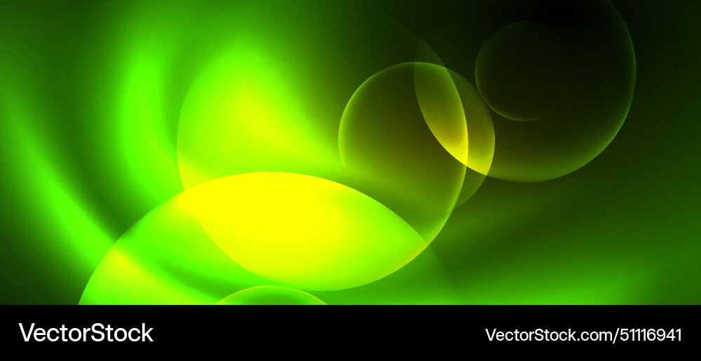 Green and yellow pattern with glowing circle – Royalty-Free Vector ...