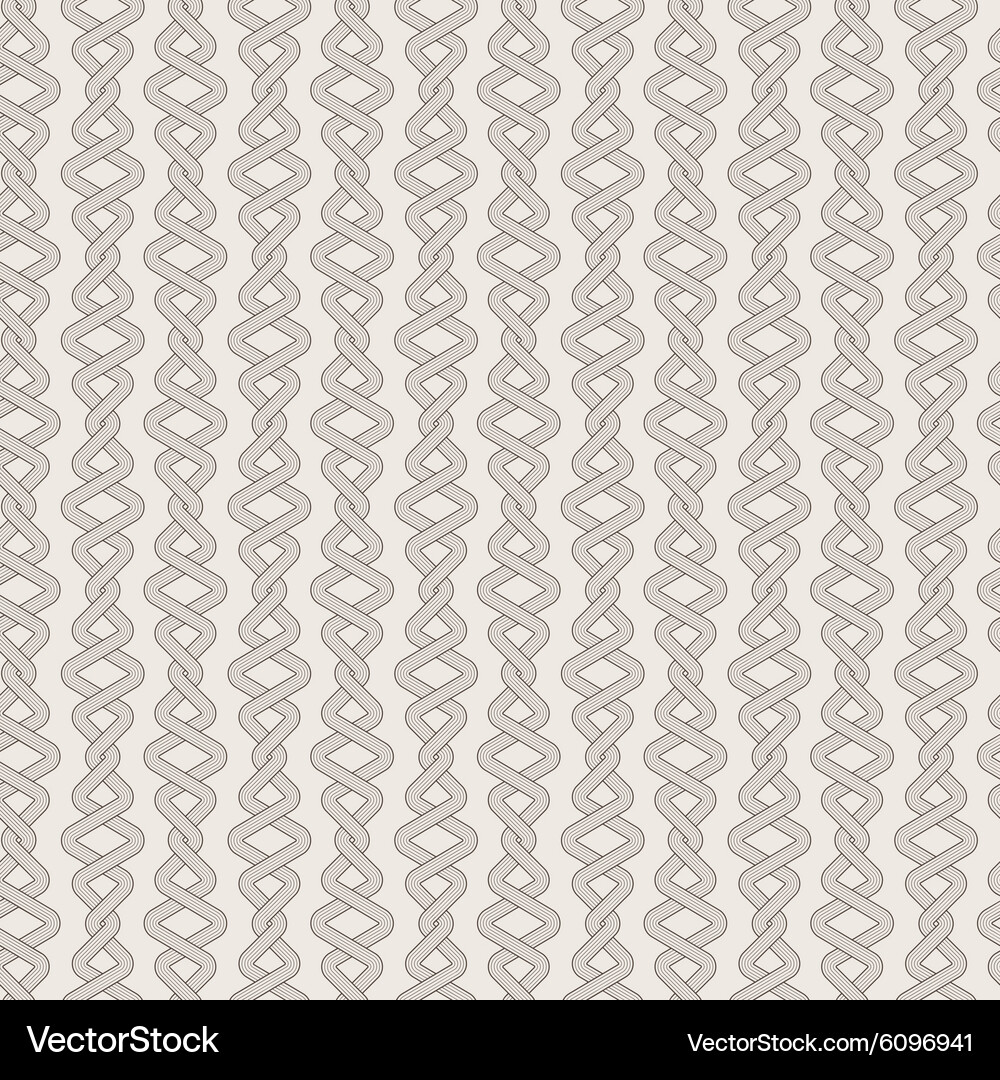 Seamless abstract pattern of twisted ropes Vector Image
