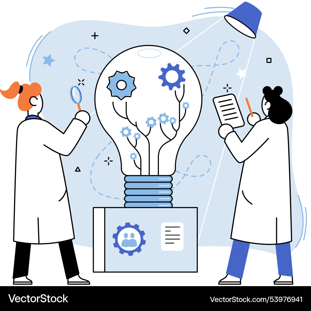 Team solving complex problems teamwork Team solving complex problems teamwork vector image