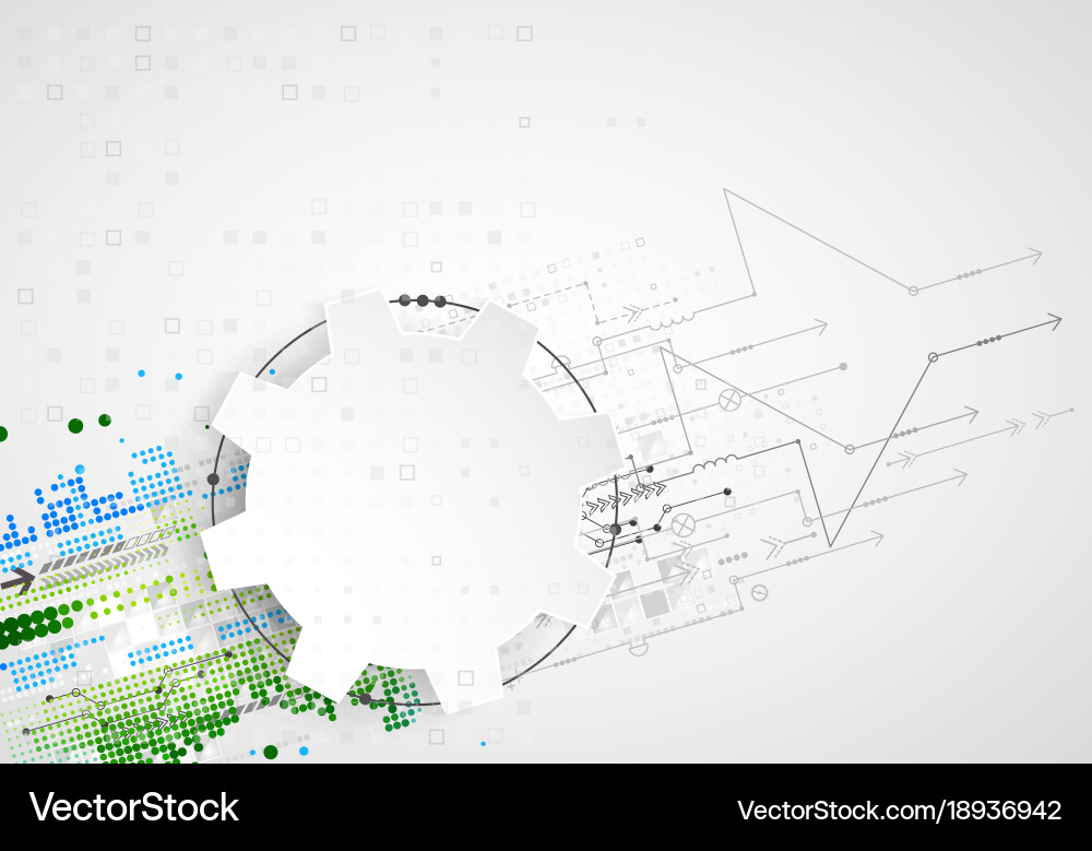 Abstract technological background structure vector image