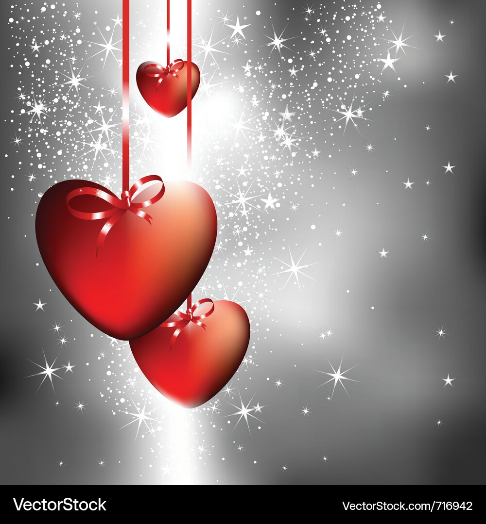 Background with hearts Vector Image