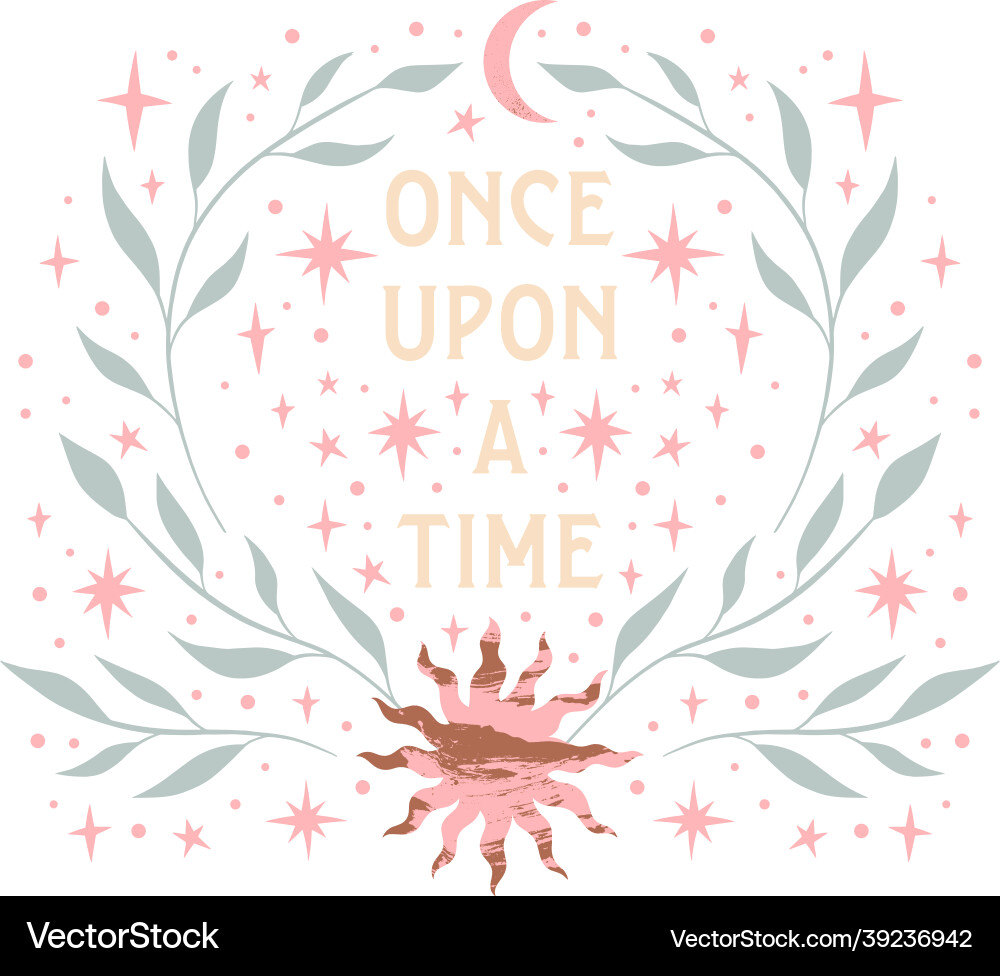 Bohemian magic quote celestial inspirational card Bohemian magic quote celestial inspirational card vector image