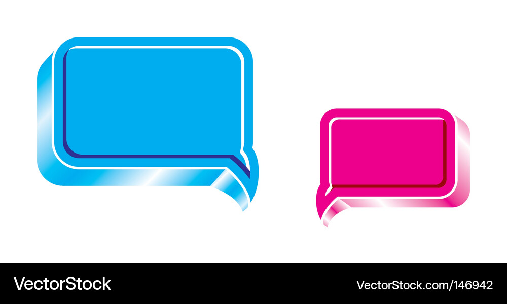 Moderne Chat Bubbles Vektorbild