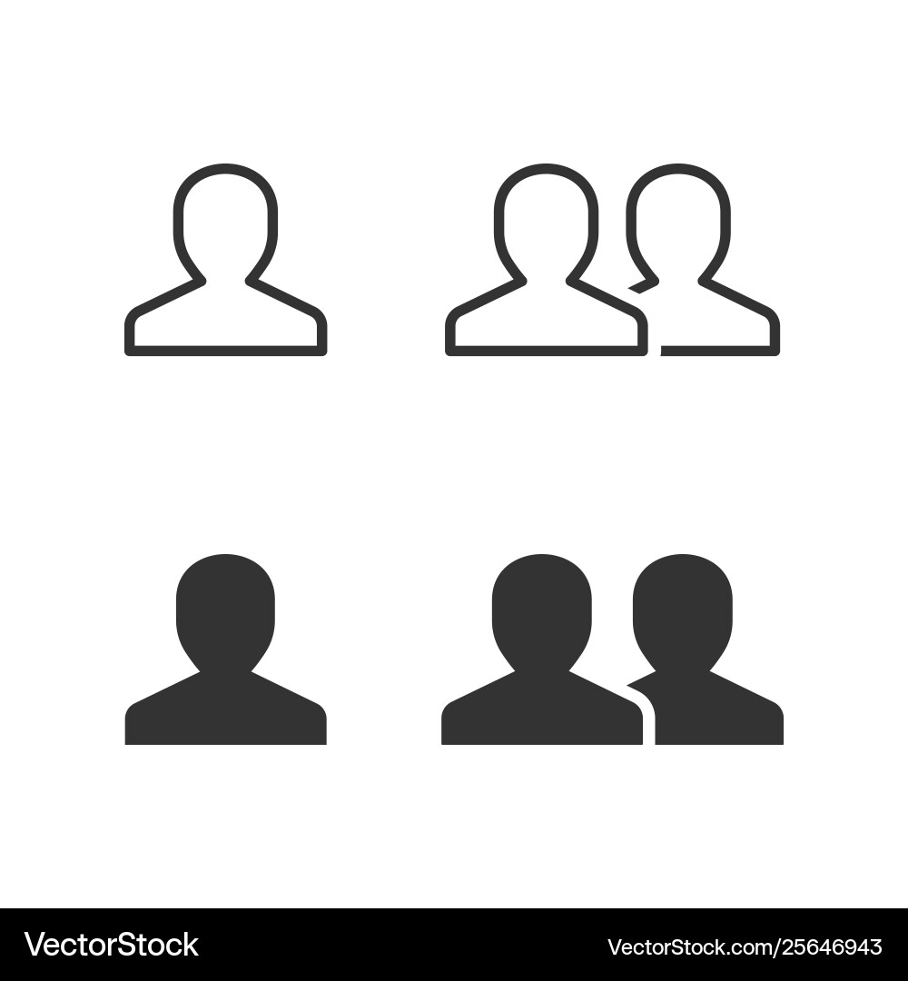 Account icon for graphic and web design vector image