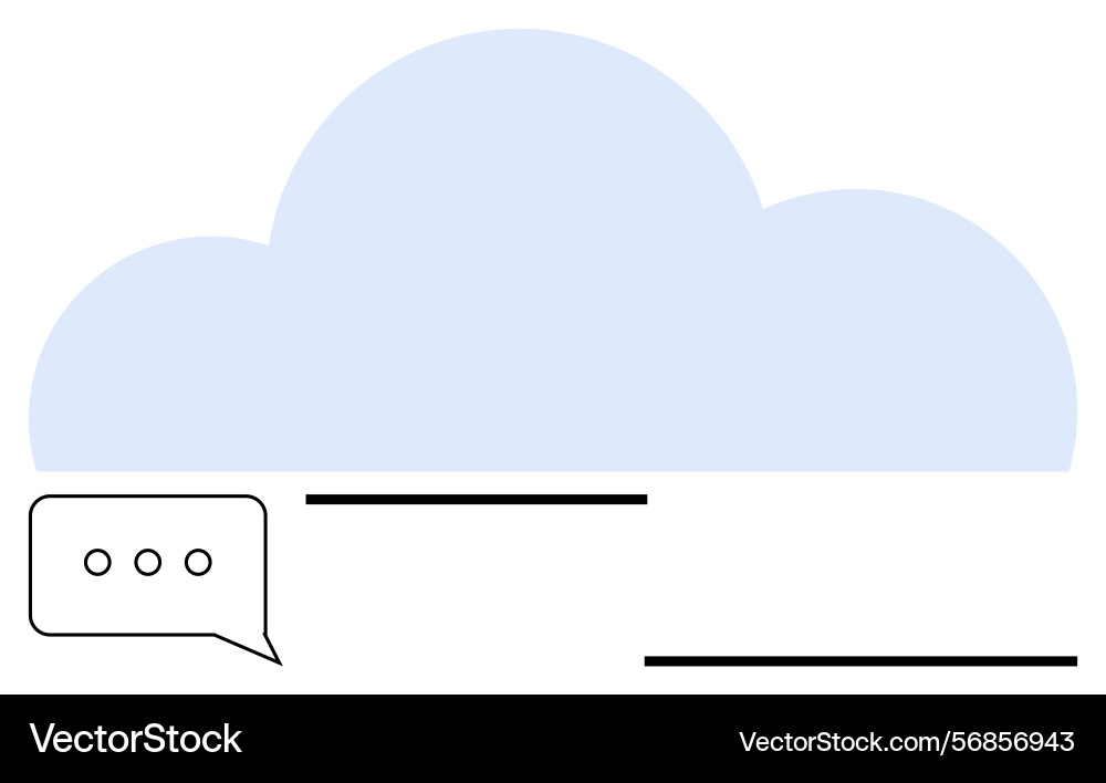 Cloud computing concept with communication Cloud computing concept with communication vector image