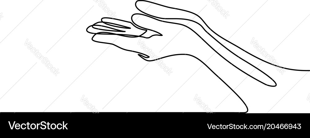 Hands Palms Together - Unity vector image