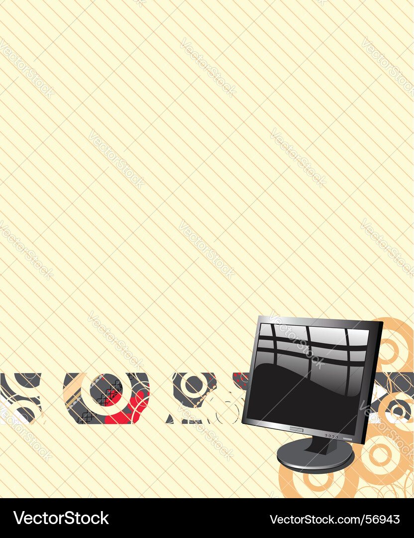 Monitor Vector Image