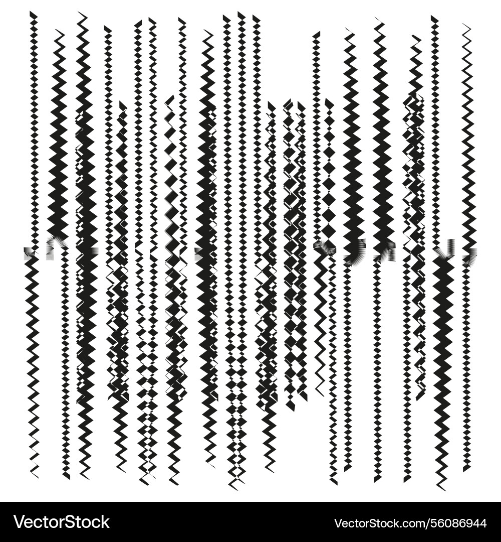 Abstract zigzag pattern vertical line design Abstract zigzag pattern vertical line design vector image