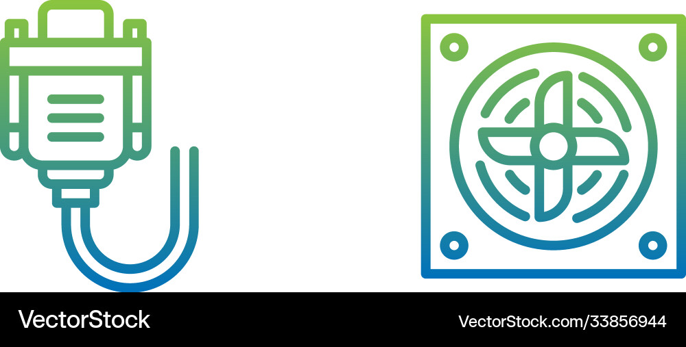 Computer hardware gradient vector image