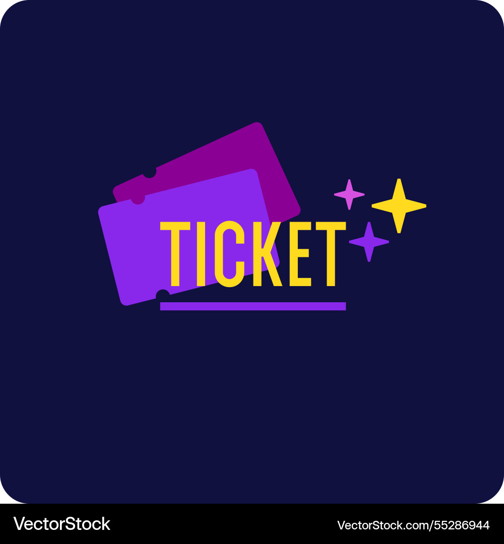 Ticket image on the background an isolated Ticket image on the background an isolated vector image