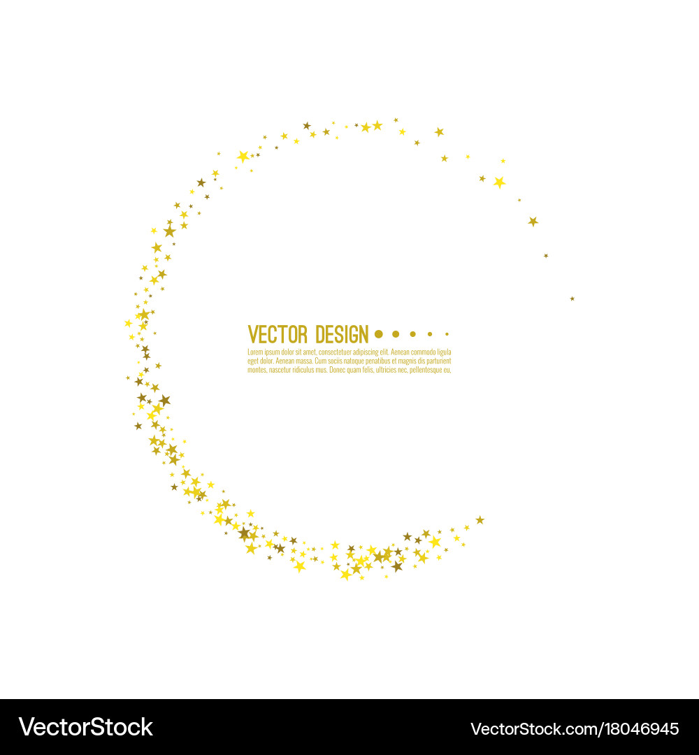 Abstract background with starry vector image