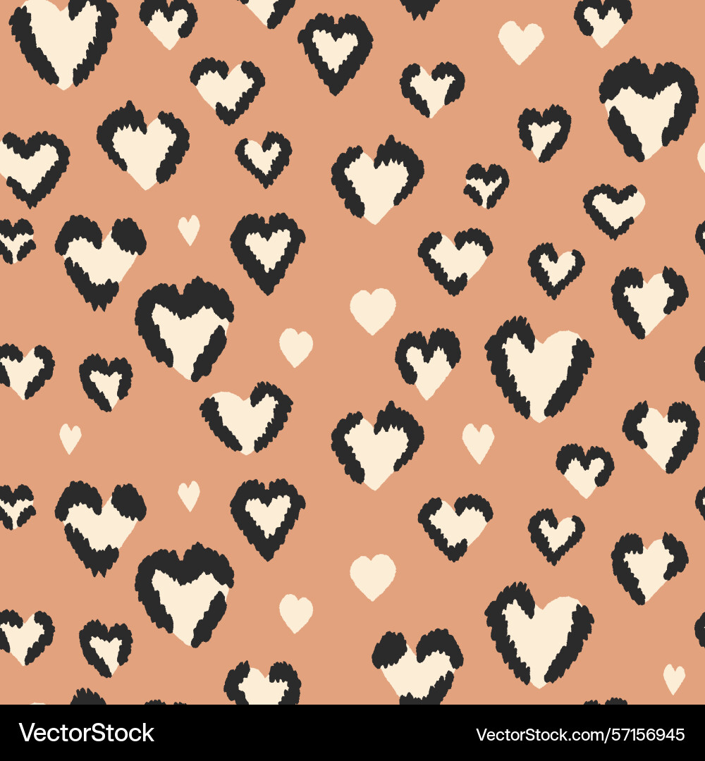Abstract modern leopard seamless pattern animals vector image
