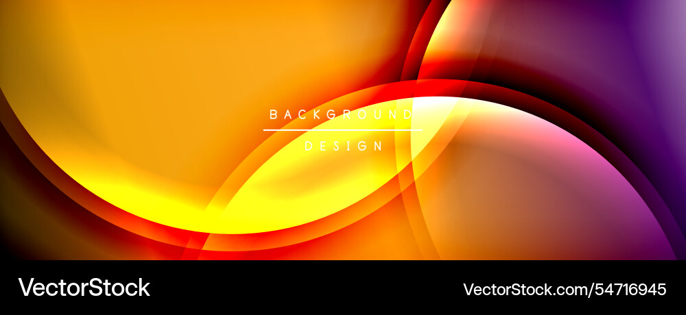 Bright rainbow style color gradient with curve vector image