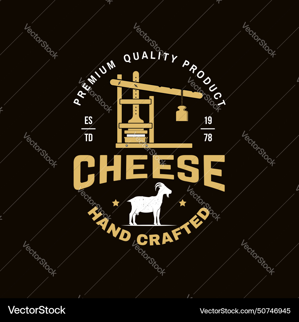 Cheese Familienbetrieb Poster Design Vorlage Cheese Familienbetrieb Poster Design Vorlage vektorbild