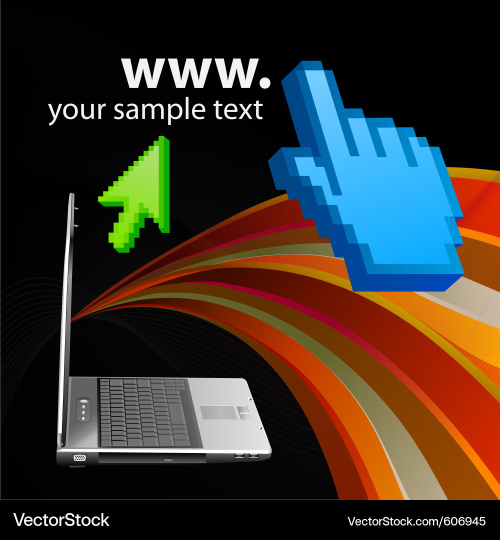 Digital Arrows Background vector image