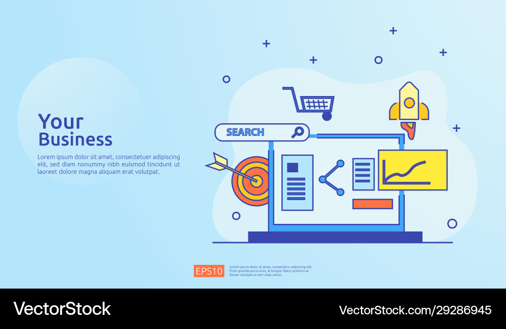 Document data report concept for investment Vector Image