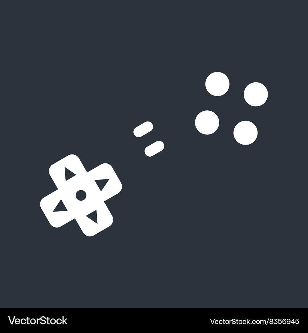 Game console joystick Vector Image