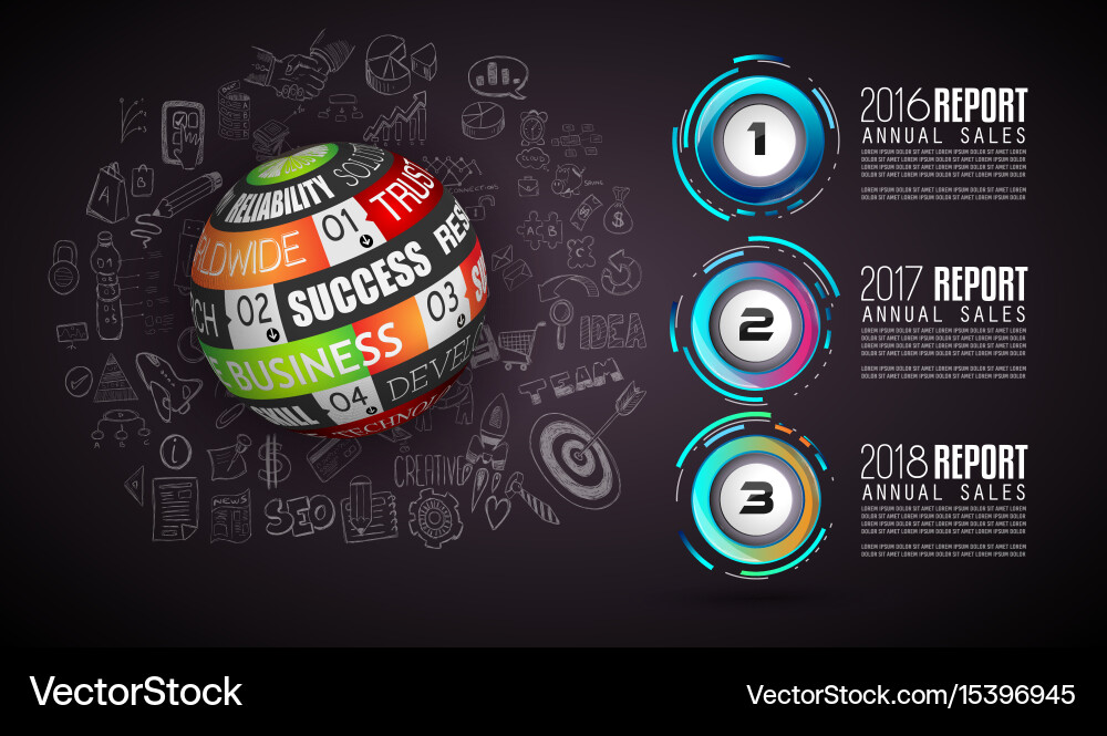 Infograph template with multiple choices Vector Image