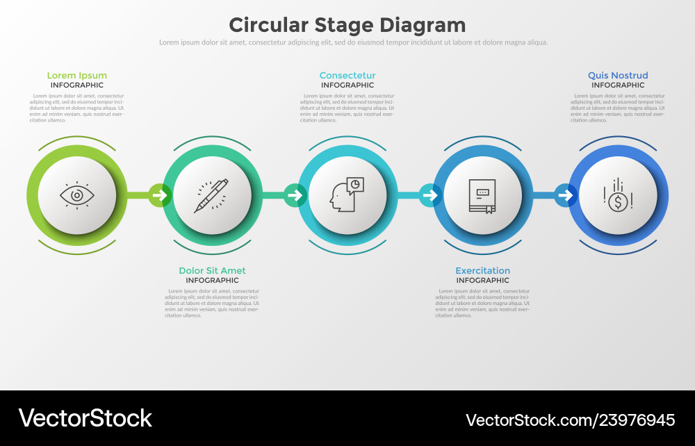 Modern infographic template Modern infographic template vector image