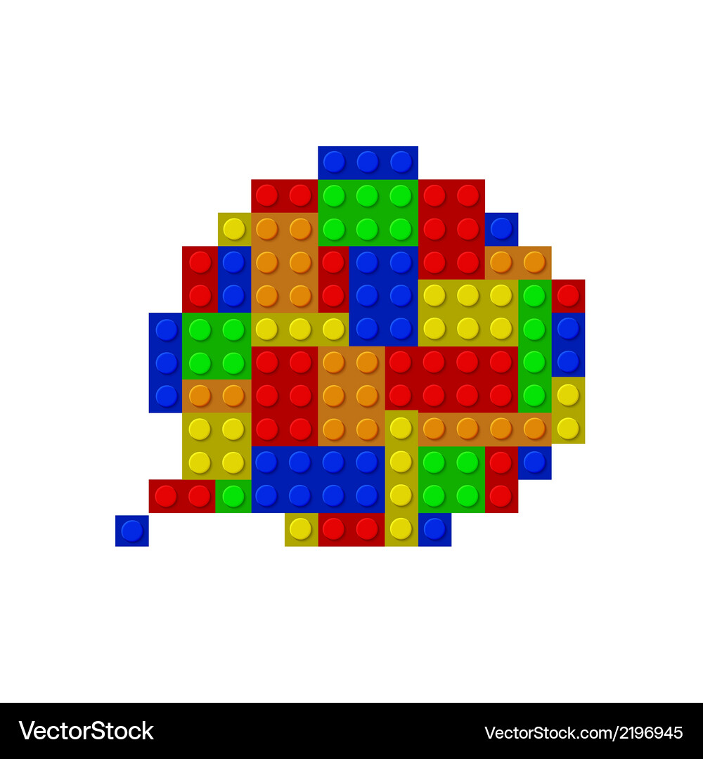 Speech bubble from the constructor Vector Image