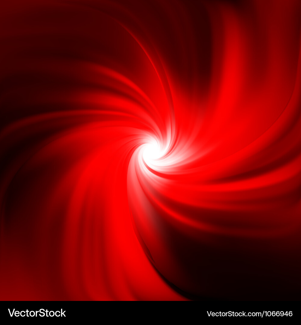 Dynamic Red Swirl Abstract Background vector image