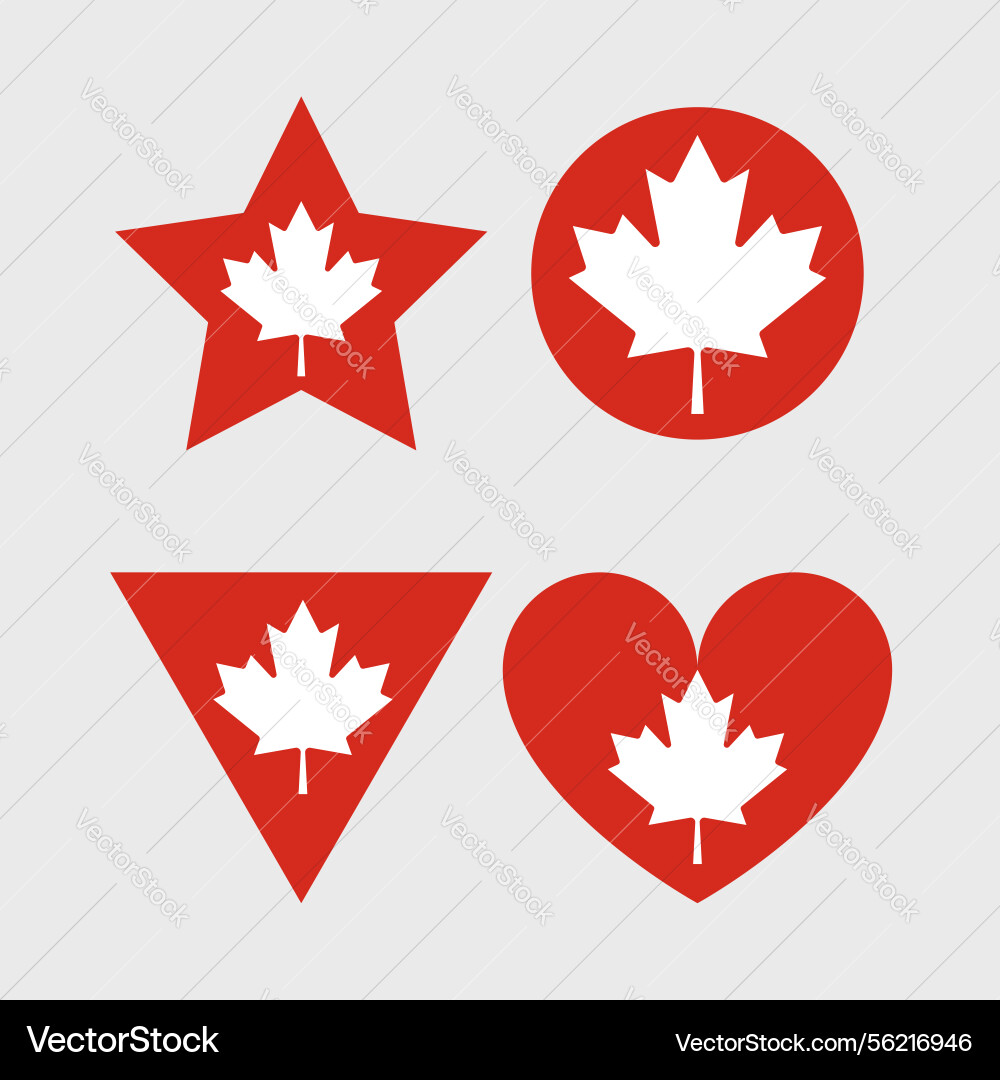 Kanada Flagge Symbol offizielles Canadian Kanada Flagge Symbol offizielles Canadian vektorbild