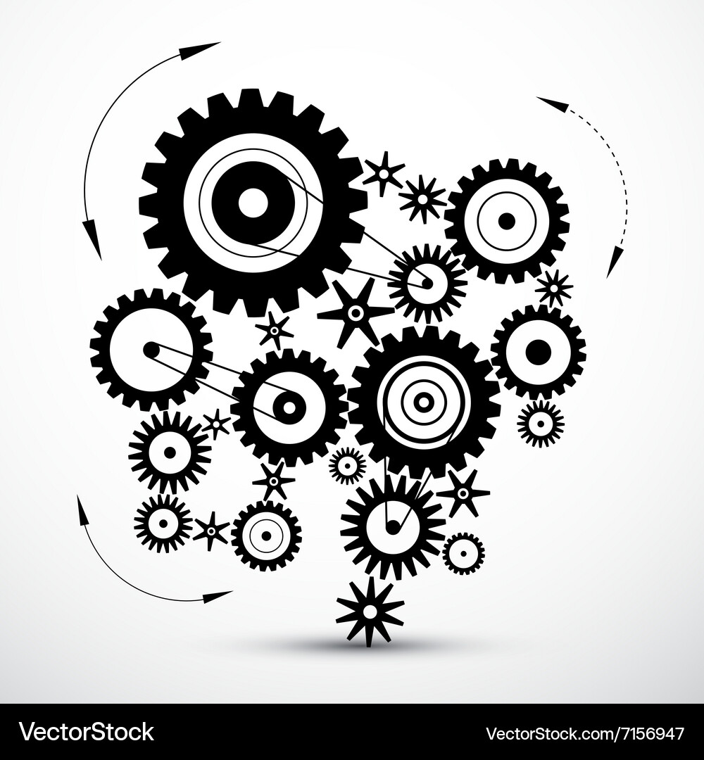 Wheals - cogs gears Vector Image