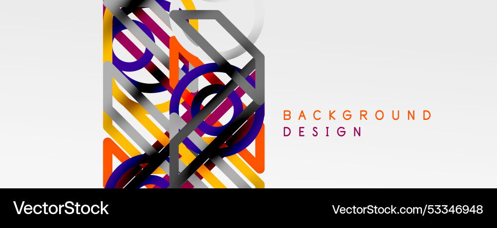 Abstract background - colorful circle lines Abstract background - colorful circle lines vector image