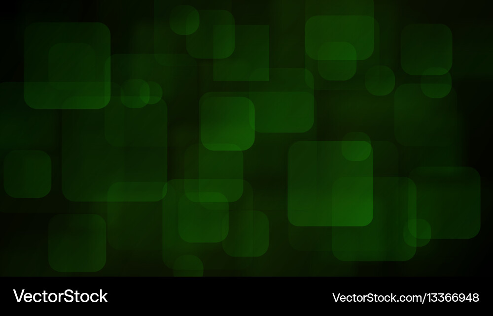 Green Square Abstract Background Vector Image