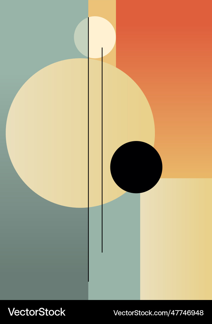 Modern art background with an abstract retro Vector Image