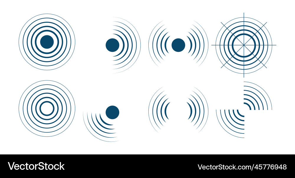 Radar Screen Display Vector Image