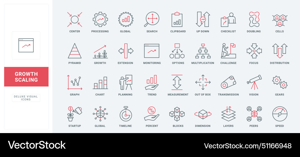 Scaling arrows line icons set mobile app tools Scaling arrows line icons set mobile app tools vector image