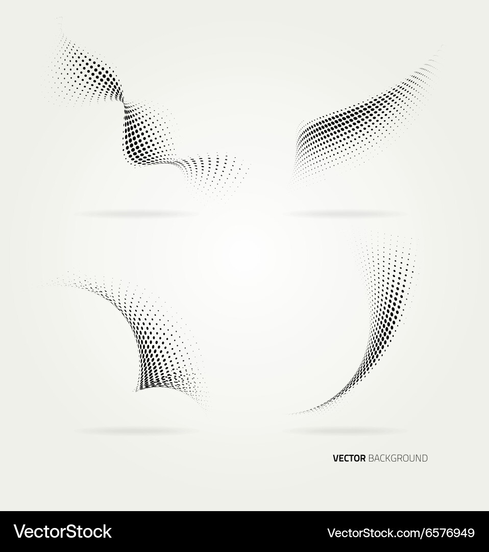 Abstract Halftone Dots Background vector image