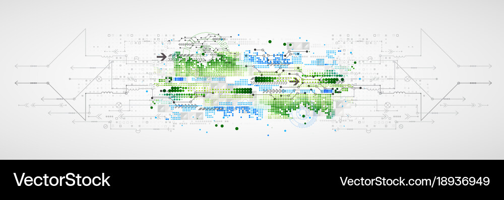 Abstract technological background structure Vector Image