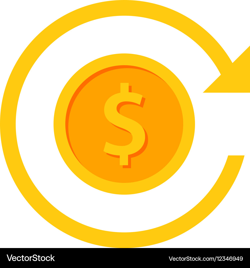 Chargeback and refund icon Royalty Free Vector Image