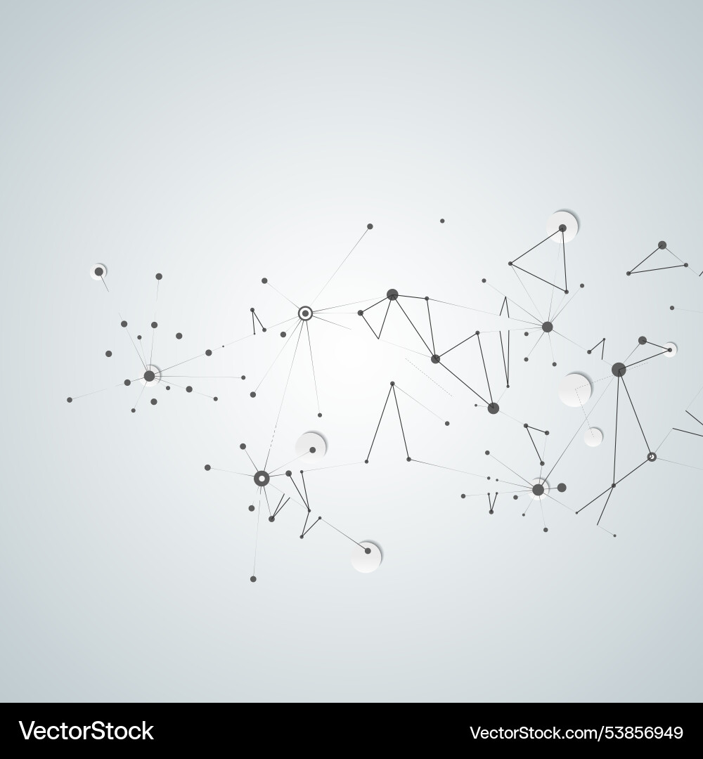 Connect lines and dots template technology Connect lines and dots template technology vector image