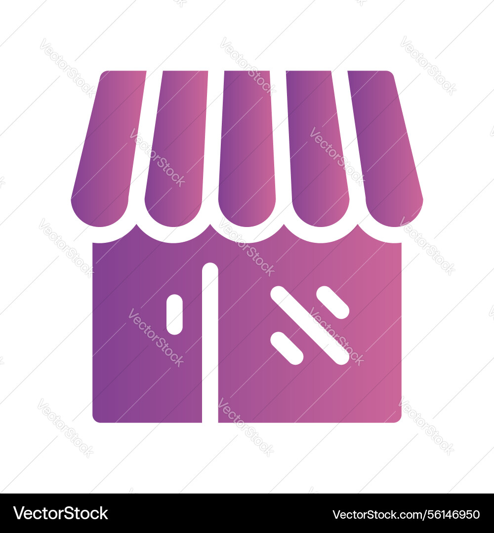 A basic icon symbolizing the store building idea vector image