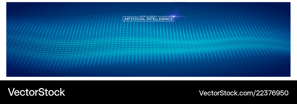 Artificial intelligence automation technology Vector Image