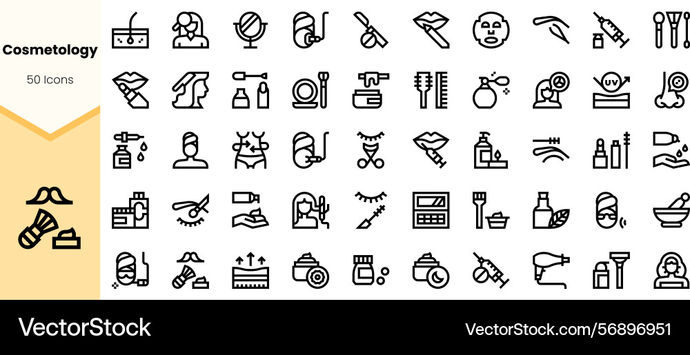 A set of minimalistic icons representing various A set of minimalistic icons representing various vector image