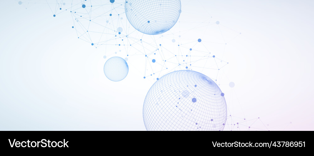 Abstract sphere background with plexus effect 3d Abstract sphere background with plexus effect 3d vector image