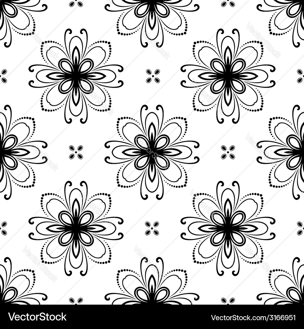 Damask seamless pattern orient background Vector Image