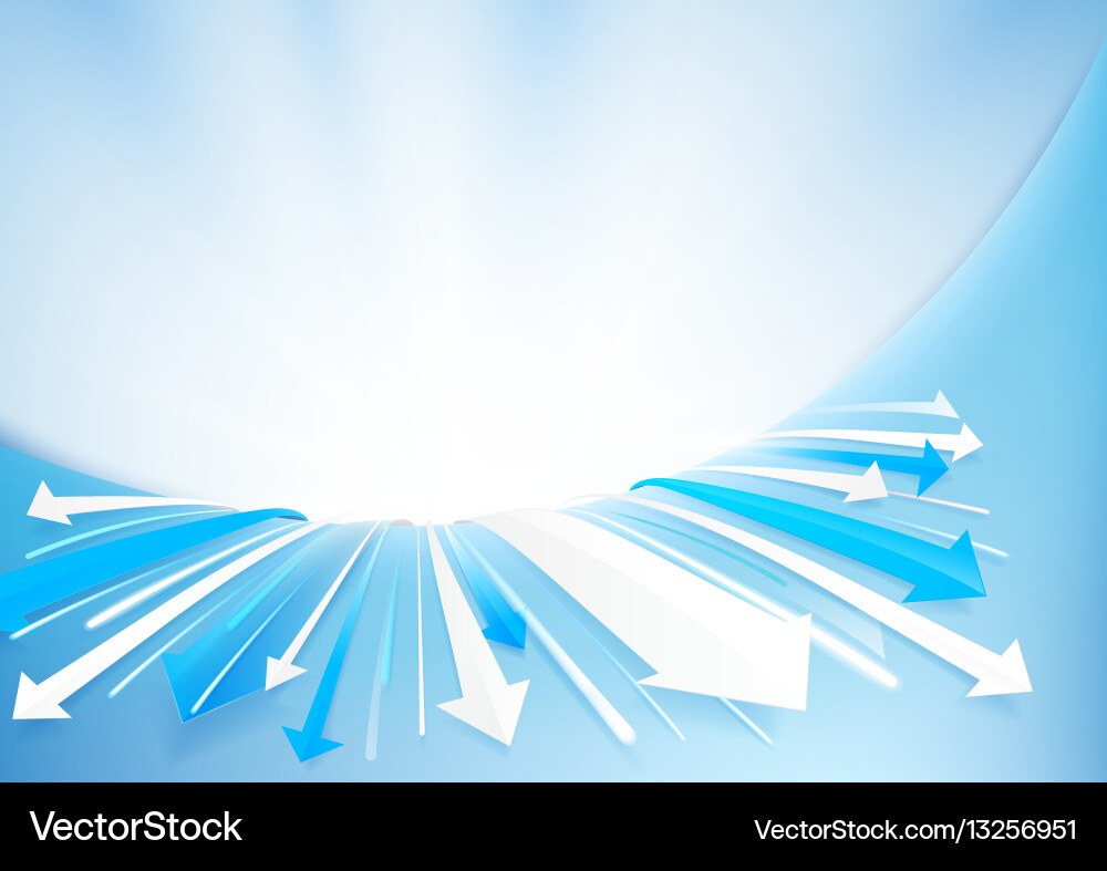 Dynamic Arrow Technology Background vector image