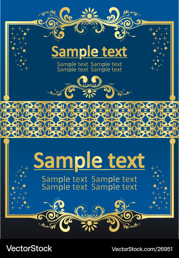 Elegant Gold Swirls Pattern Vector Image